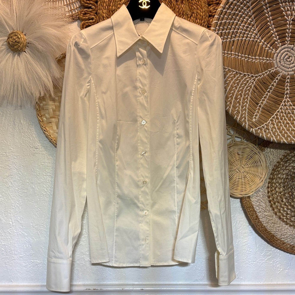 New Gucci white Dress Shirt for women size 38
